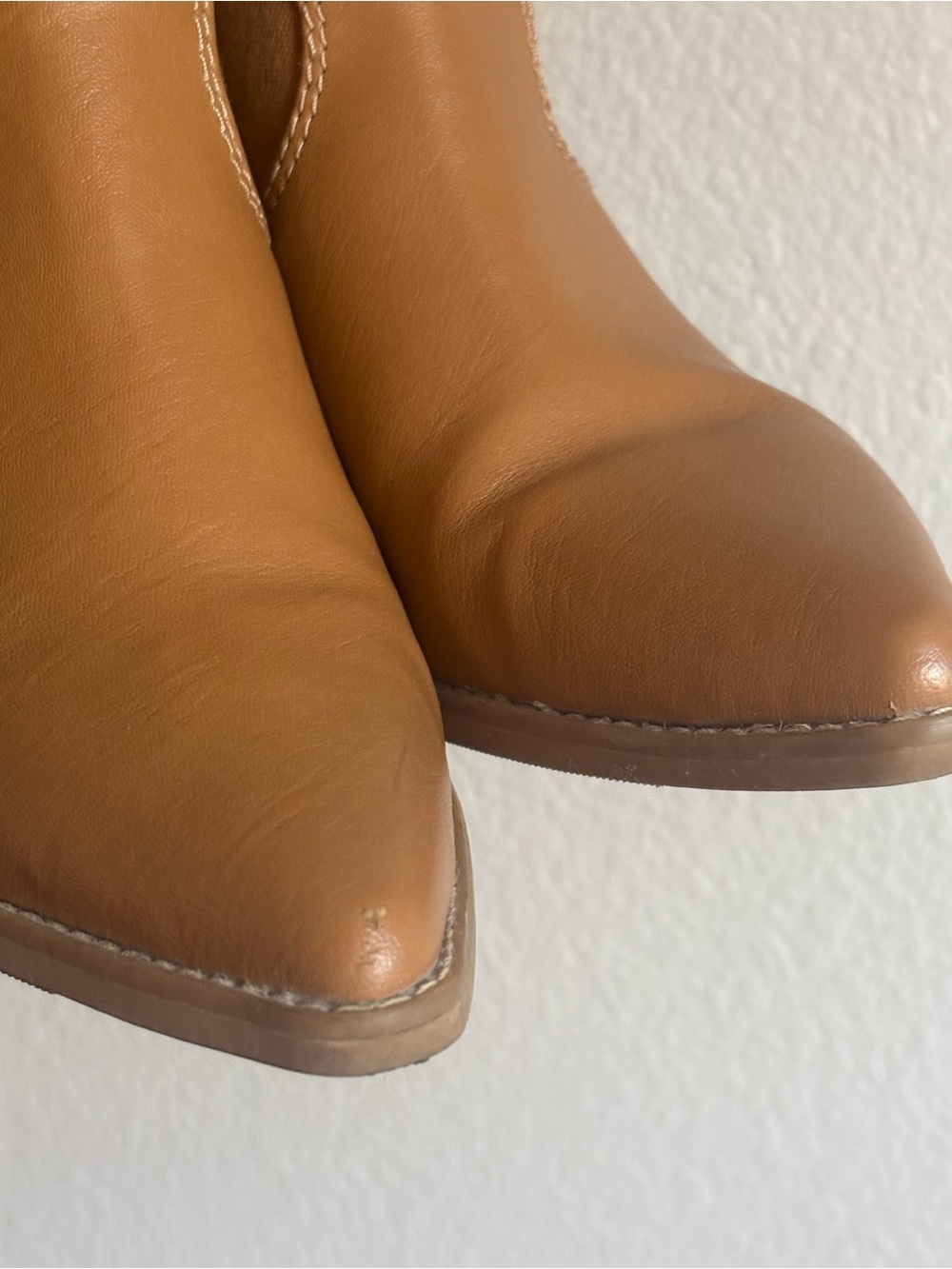 Universal Thread Kay Cowgirl Boots Tan Size 10 Western Ankle Boot Block Heel - Picture 9 of 10